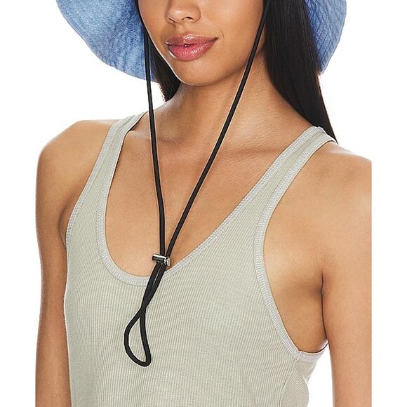 Ganni 'Fisherman' Blue Polyester Bucket Hat Size XS - Picture 1 of 5